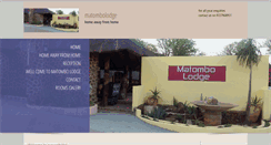 Desktop Screenshot of matombolodge.co.za