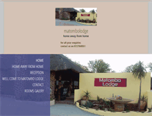 Tablet Screenshot of matombolodge.co.za